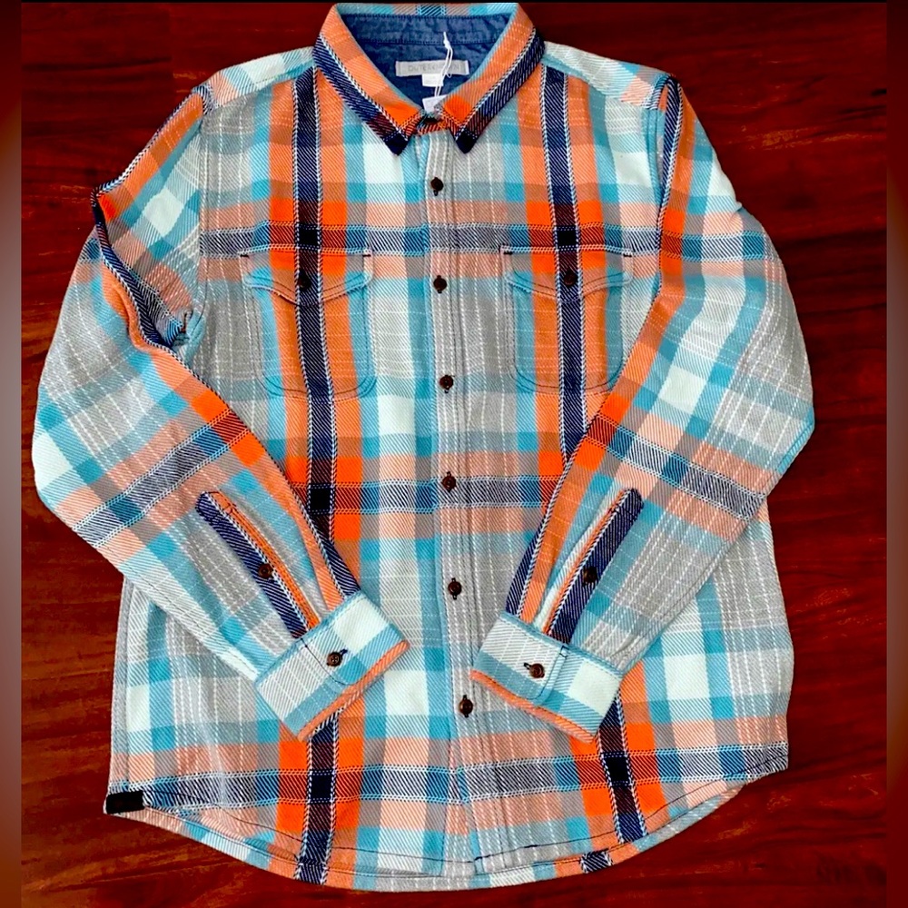 Brand New discontinued plaid Outerknown Blanket shirt $168 store price.